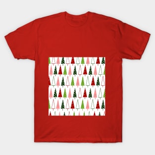 Christmas trees pattern T-Shirt